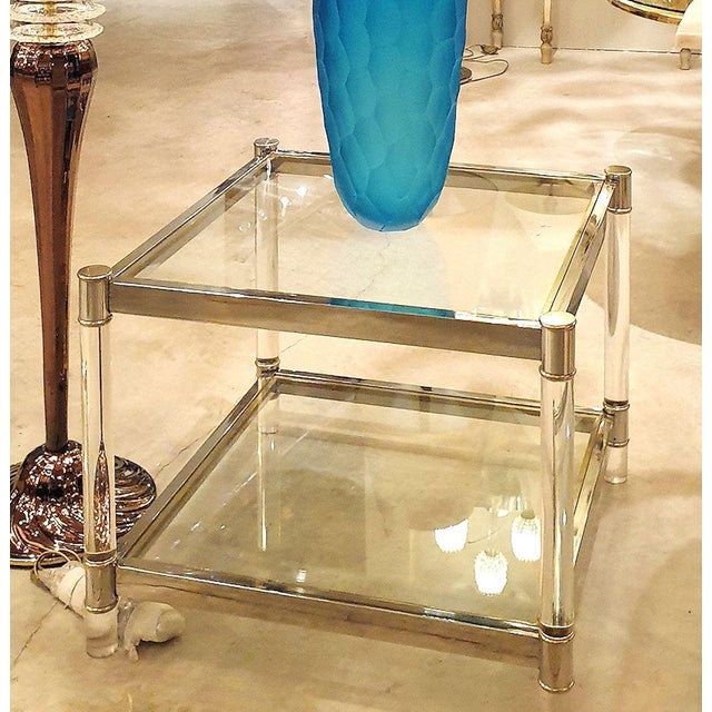 1970s Mid Century Modern Coffee Table, Maison Jansen Style For Sale - Image 5 of 11