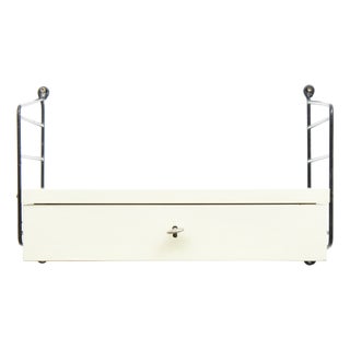 White String Shelving System with Drawer Unit and Ladders by Kajsa and Nisse Strinning, 1940s For Sale