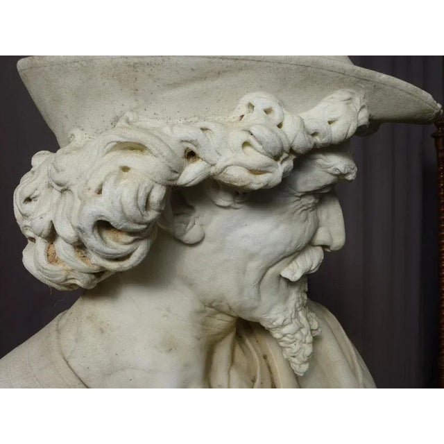 Antique Marble Sculpture by Benvenuti For Sale - Image 4 of 13