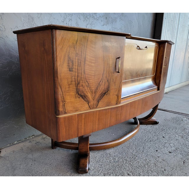Wood Cocktail Cabinet Credenza Dry Bar by Beautility For Sale - Image 7 of 18