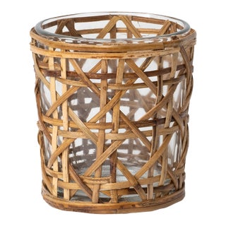 Cane Woven 3.5" Votive For Sale