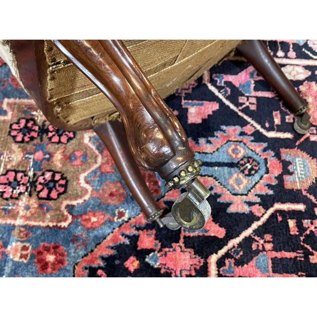 Napoleon III Style Mahogany Bergère Chair, 1800s For Sale - Image 11 of 13