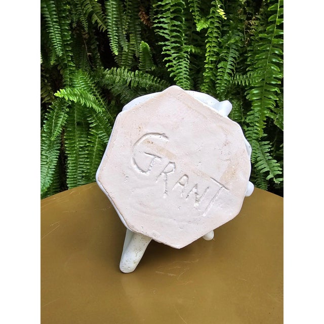 Contemporary Cubist Sculpture Ceramic Vase by Diane Grant For Sale - Image 10 of 10