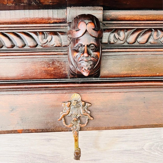 Antique Dutch Wall Hanger Coat Rack with Shelf For Sale - Image 6 of 10