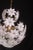 Murano Sputnik White Flowers Chandelier, 1980s For Sale - Image 9 of 10