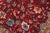 Shabby Chic 1990's Floral Pak-Persian Red/Teal Wool Rug- 9'0'' X 12'0'' For Sale In New York - Image 6 of 9