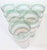 90s Rainbow Sherbet Striped Tumblers- Set of Six For Sale - Image 6 of 12