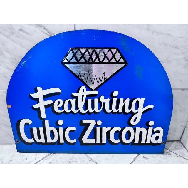 Mid-Century Modern Cubic Zirconia Carnival Ride Sign For Sale - Image 3 of 9