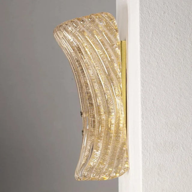 Murano glass wall lamp, italian design wall sconce features: this lamp can also be wired for standard america, 110v....