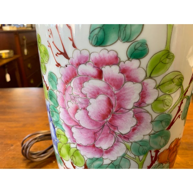 Chinese 20th Century Chinese Chinoiserie Lamp For Sale - Image 3 of 11