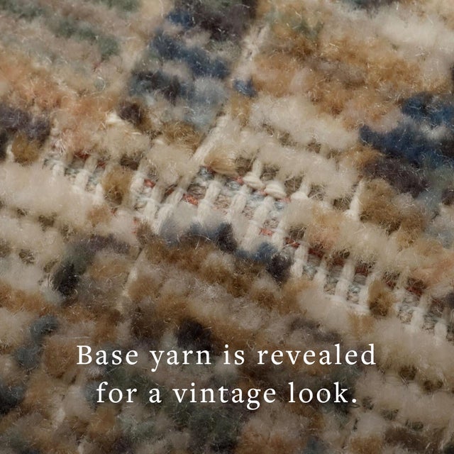 Blue Amber Lewis x Loloi Molly Denim / Gold 3'-0" x 5'-0" Accent Rug For Sale - Image 8 of 8