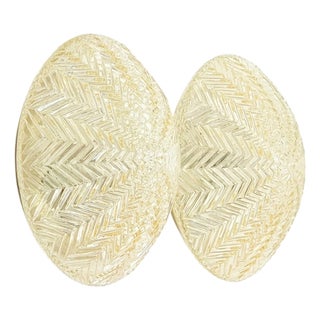 Mid-Century Art Deco Geometric Glass Sconces from Limburg, Germany, 1970s, Set of 2 For Sale