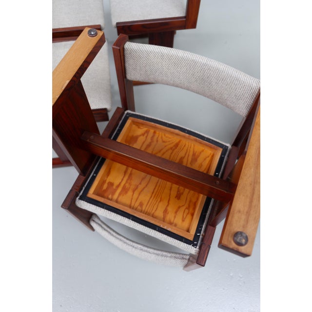 Danish Brutalist Rosewood Dining Chairs from Gangsø Møbler, 1970s, Set of 6 For Sale - Image 18 of 18