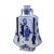 Chinese Chinese Blue White Porcelain People Graphic Flat Body Vase For Sale - Image 3 of 7