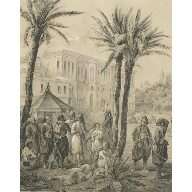 Egyptian Infantry Guard Scene, 1846, Paper For Sale - Image 3 of 10