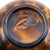 Glass Vintage Hand-Blown Amber Tortoiseshell Art Glass Vase / Votive Holder For Sale - Image 7 of 10