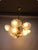 Glass Shell and Brass Chandelier attributed to Deknudt, 1970s For Sale - Image 15 of 18