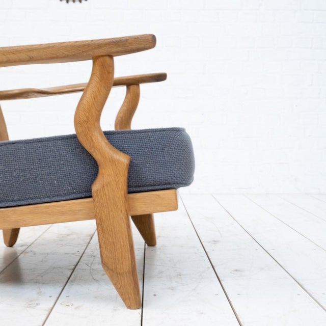 1950s Grand Repos Armchair by Guillerme and Chambron for Votre Maison, 1950s For Sale - Image 5 of 11