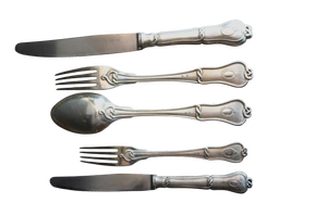 Silver-Plated Cutlery Set, Set of 73