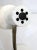 Chrome & White Lacquered Metal Table Lamp, 1970s For Sale - Image 6 of 9