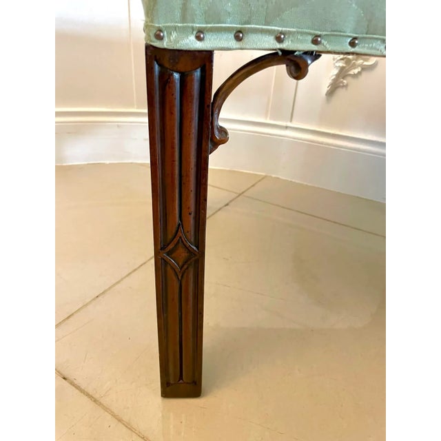 Wood Antique Victorian Quality Mahogany Stool, 1880s For Sale - Image 7 of 9