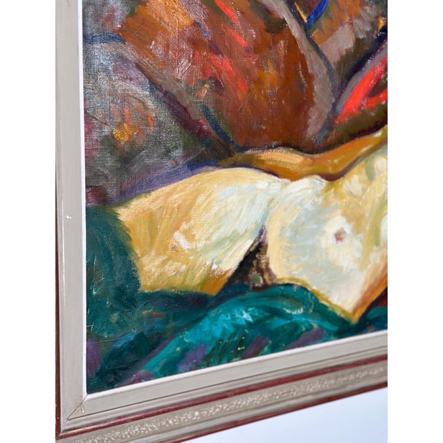 Bengt Ellis, Nude Model, 1960s, Oil on Canvas, Framed For Sale - Image 4 of 17
