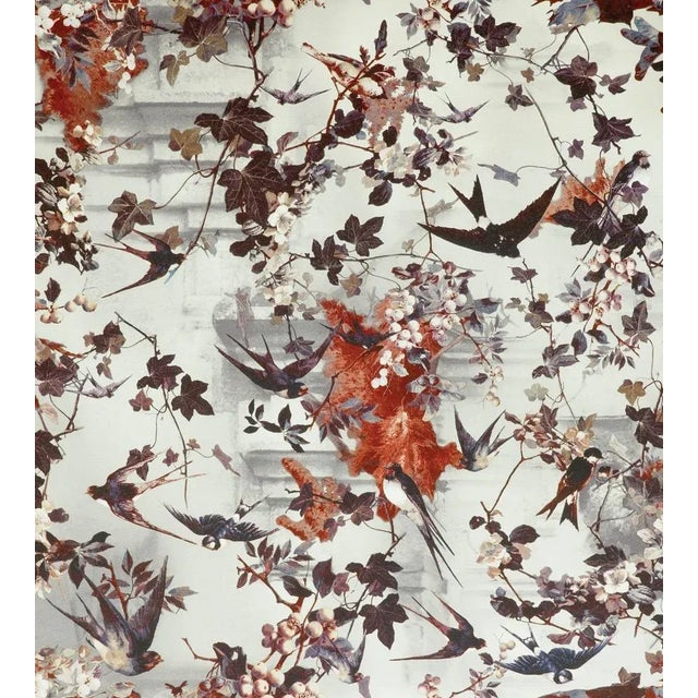 Contemporary Sample - Jean Paul Gaultier for The House of Scalamandré Hirondelles Wallcovering, Hiver For Sale - Image 3 of 3