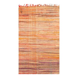 Nazmiyal Collection Sunny Hues Vintage Moroccan Kilim Rug For Sale
