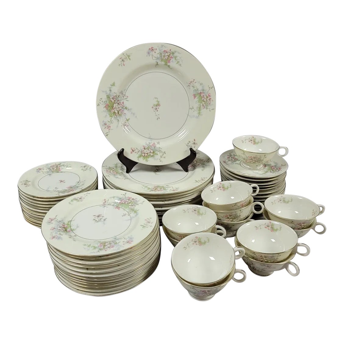 Theodore Haviland Apple Blossom Plates, Cups & Saucers - 8 Place