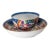 19th Century Chinese Export Rose Mandarin Palette Teacup and Saucer For Sale