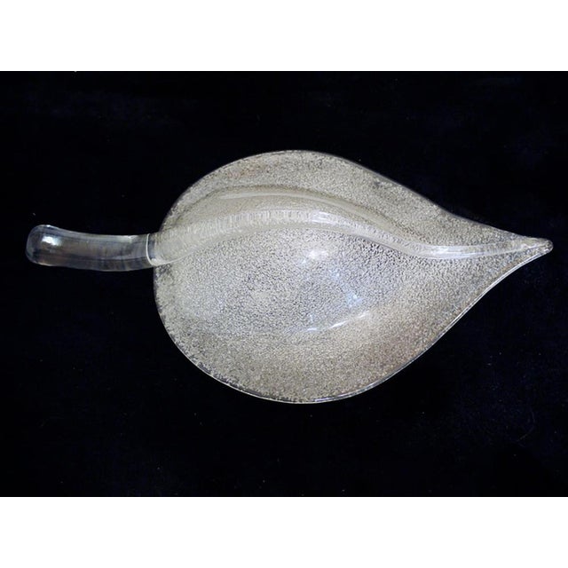 Mid-Century Italian Murano Leaf Chandelier Glass & Brass by Archimede Seguso, 1960s For Sale - Image 9 of 11