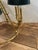 Metal 1980s Bouillotte Style Brass 3 Arm Chandelier With Green Tole Shades by Lightolier For Sale - Image 7 of 16