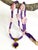 Artisan Amethyst Pendant Necklace With Genuine Argentine Rhodochrosite and Gilded Accents For Sale - Image 14 of 18