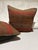Late 19th Century Antique Woven Paisley Kashmir Square Pillows - Set of 2 For Sale - Image 5 of 9