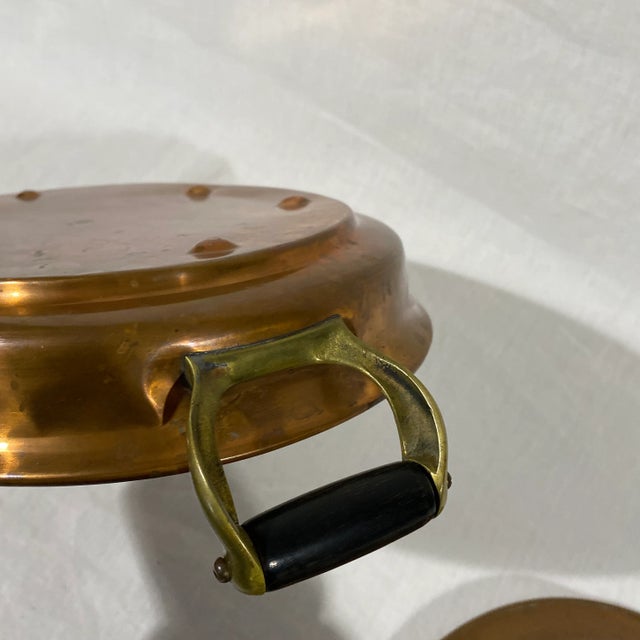 Copper Late 20th Century Copper Warmer With Ceramic Plate For Sale - Image 8 of 13