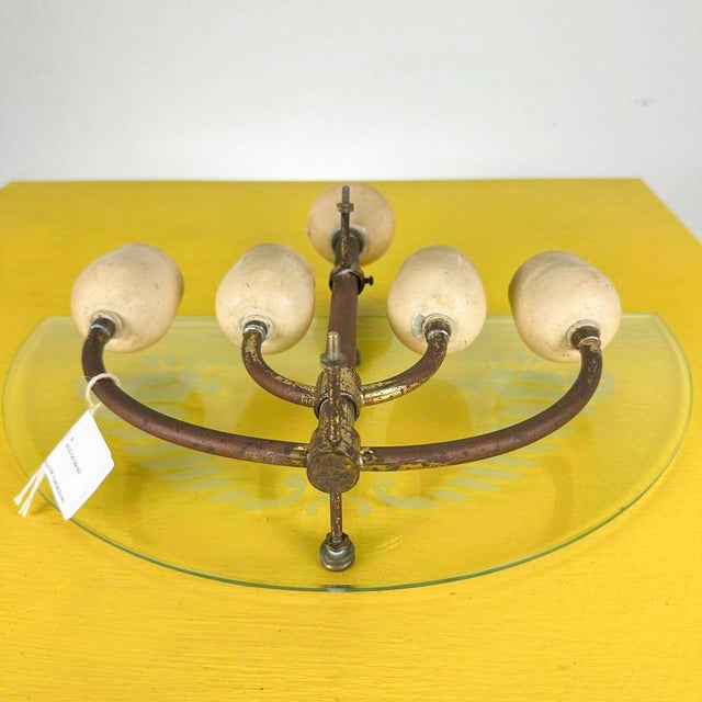 Vintage 5-Light Wall Sconce For Sale - Image 3 of 9