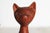 Wood Vintage Hand-Carved Wooden Siamese Cat Figurine on Wood Base For Sale - Image 7 of 12