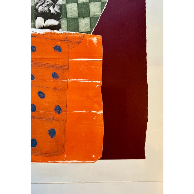 Vitality of Color and Water, Original Collage For Sale - Image 4 of 6