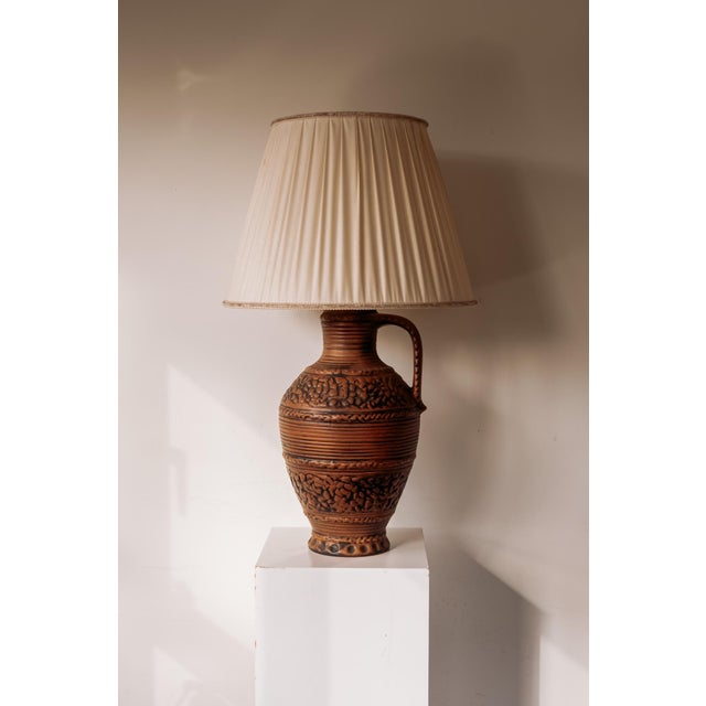Vintage Ceramic Vase Lamp, West Germany, 1970s For Sale - Image 4 of 13
