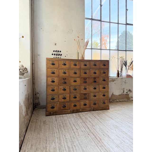 Brown Vintage Pine Trade Sideboard, 1950s For Sale - Image 8 of 18