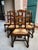 Vintage French Dining Chairs Set 6 Oak Barley Twist Rush Seat Ladder Back . Direct from France, a charming set of six...