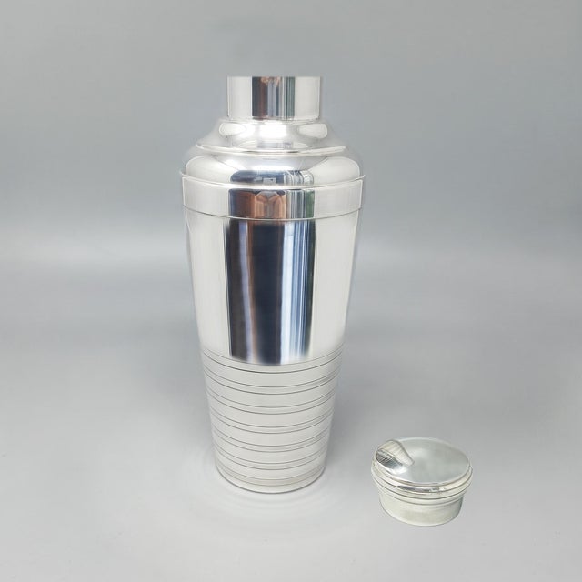 1930 Gorgeous French Art Deco cocktail shaker. This sophisticated piece perfectly encapsulates the glamour of the Belle...