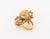 Gold 18k Rose Gold, Diamond, Ruby, and Pearl Butterfly-Form Ring For Sale - Image 8 of 9