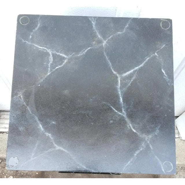 Faux Marble Painted Wooden Pedestal, Circa 1970s For Sale In Washington DC - Image 6 of 7