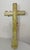 Large 1700's Antique Polychromed Carved Folk Art Wood Religious Crucifix Cross For Sale - Image 18 of 18