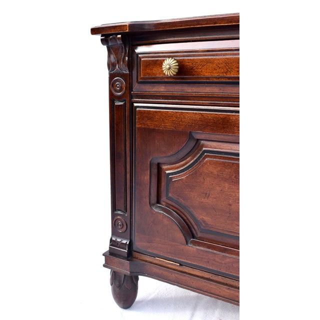 1950s Pair of Solid Cherry Chest Nightstands by Davis Cabinet Company For Sale - Image 11 of 15