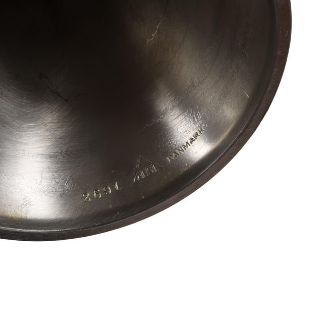 Danish Modern Pewter Candle Holders and Dish Set – Arne Erkers, for Just Andersen - Set of 3 For Sale - Image 10 of 11