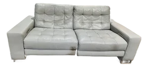 American Leather “Hudson” Gray Motion Leather Sofa
