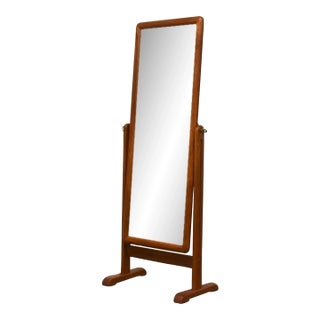 1970s Danish Modern Teak Full Body Mirror For Sale