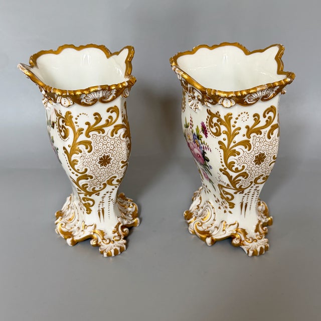 Porcelain Rococo Spill Vases from Jacob Petit, 1840, Set of 2 For Sale - Image 13 of 18